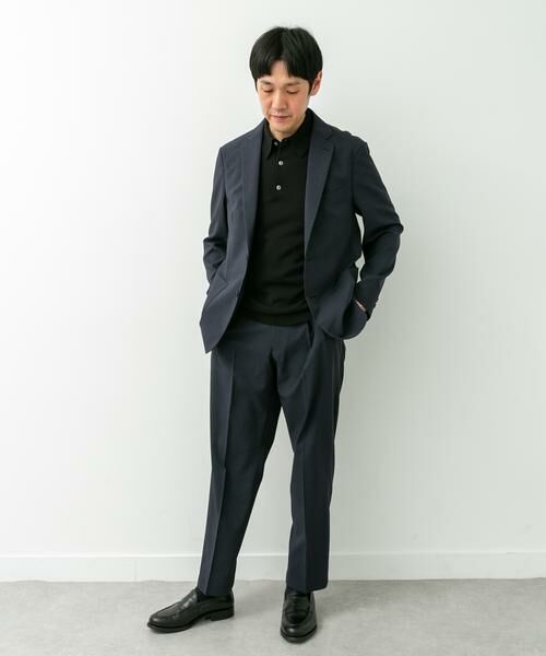URBAN RESEARCH DOORS / アーバンリサーチ ドアーズ スラックス・ドレスパンツ | LIFE STYLE TAILOR　リネンライクコンフォータブル1タックパンツ | 詳細11