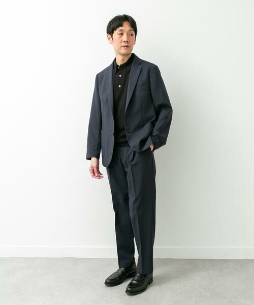 URBAN RESEARCH DOORS / アーバンリサーチ ドアーズ スラックス・ドレスパンツ | LIFE STYLE TAILOR　リネンライクコンフォータブル1タックパンツ | 詳細12