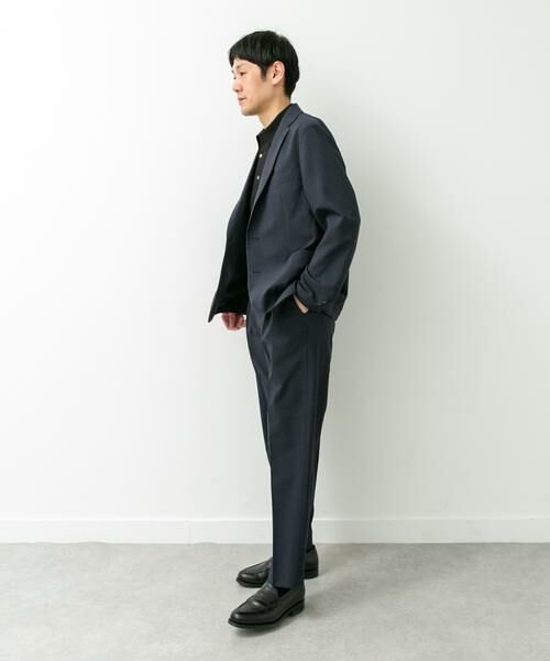 URBAN RESEARCH DOORS / アーバンリサーチ ドアーズ スラックス・ドレスパンツ | LIFE STYLE TAILOR　リネンライクコンフォータブル1タックパンツ | 詳細13
