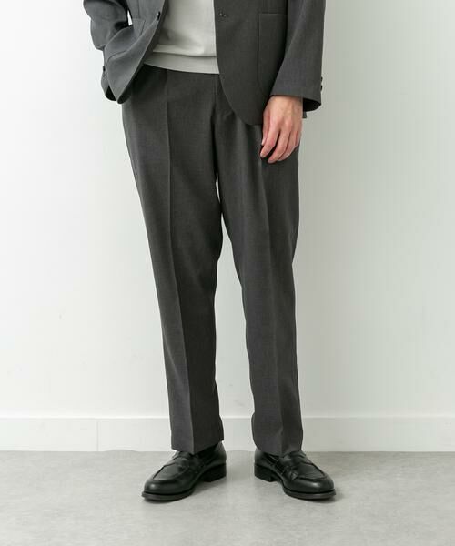 URBAN RESEARCH DOORS / アーバンリサーチ ドアーズ スラックス・ドレスパンツ | LIFE STYLE TAILOR　リネンライクコンフォータブル1タックパンツ | 詳細22