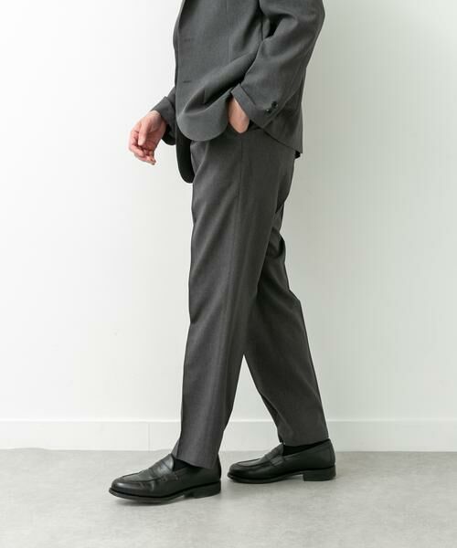 URBAN RESEARCH DOORS / アーバンリサーチ ドアーズ スラックス・ドレスパンツ | LIFE STYLE TAILOR　リネンライクコンフォータブル1タックパンツ | 詳細23