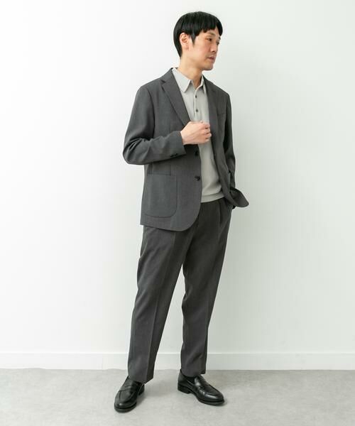 URBAN RESEARCH DOORS / アーバンリサーチ ドアーズ スラックス・ドレスパンツ | LIFE STYLE TAILOR　リネンライクコンフォータブル1タックパンツ | 詳細24