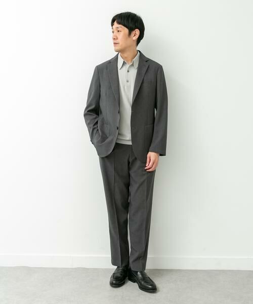 URBAN RESEARCH DOORS / アーバンリサーチ ドアーズ スラックス・ドレスパンツ | LIFE STYLE TAILOR　リネンライクコンフォータブル1タックパンツ | 詳細25