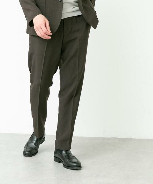 URBAN RESEARCH DOORS / アーバンリサーチ ドアーズ パンツ | LIFE STYLE TAILOR　リネンライク千鳥柄コンフォータブルパンツ | 詳細13