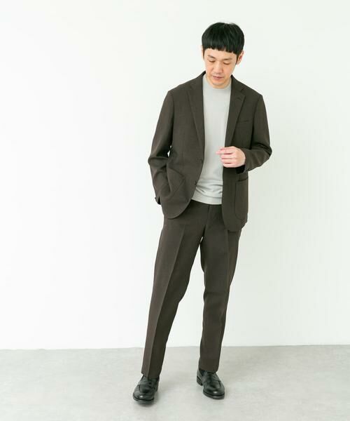 URBAN RESEARCH DOORS / アーバンリサーチ ドアーズ パンツ | LIFE STYLE TAILOR　リネンライク千鳥柄コンフォータブルパンツ | 詳細15