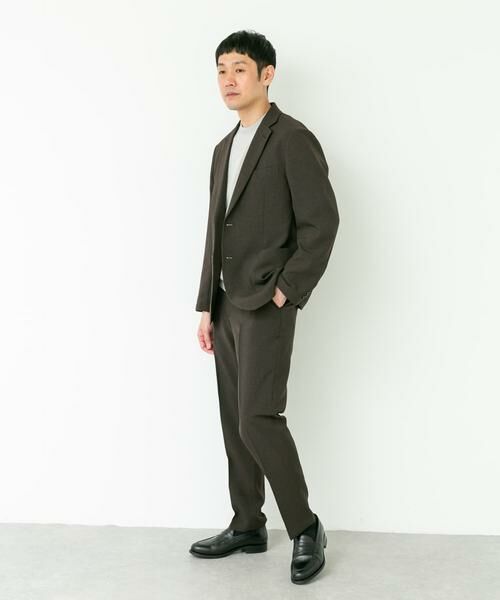 URBAN RESEARCH DOORS / アーバンリサーチ ドアーズ パンツ | LIFE STYLE TAILOR　リネンライク千鳥柄コンフォータブルパンツ | 詳細16