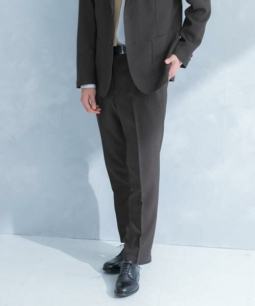 URBAN RESEARCH DOORS / アーバンリサーチ ドアーズ パンツ | LIFE STYLE TAILOR　リネンライク千鳥柄コンフォータブルパンツ | 詳細3