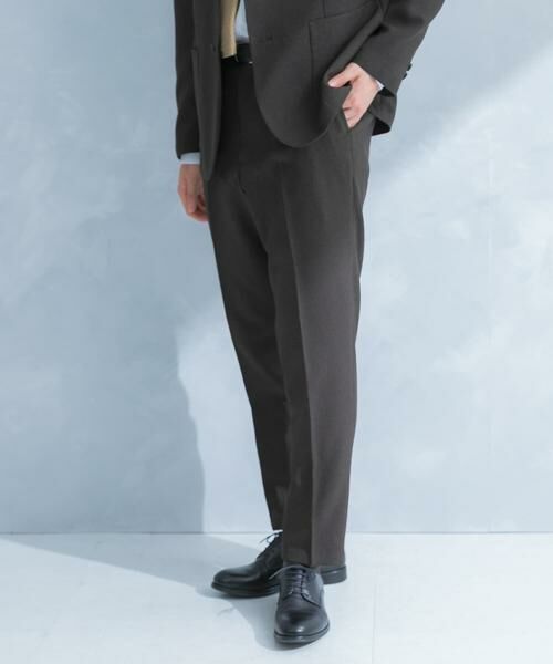 URBAN RESEARCH DOORS / アーバンリサーチ ドアーズ パンツ | LIFE STYLE TAILOR　リネンライク千鳥柄コンフォータブルパンツ | 詳細4