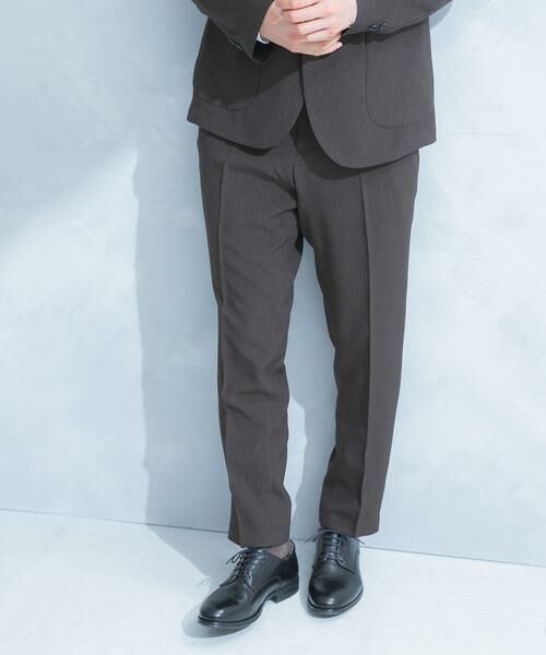 URBAN RESEARCH DOORS / アーバンリサーチ ドアーズ パンツ | LIFE STYLE TAILOR　リネンライク千鳥柄コンフォータブルパンツ | 詳細5