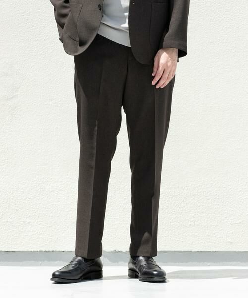 URBAN RESEARCH DOORS / アーバンリサーチ ドアーズ パンツ | LIFE STYLE TAILOR　リネンライク千鳥柄コンフォータブルパンツ | 詳細9