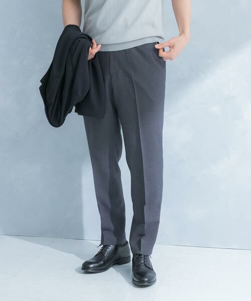URBAN RESEARCH DOORS / アーバンリサーチ ドアーズ パンツ | LIFE STYLE TAILOR　リネンライク千鳥柄コンフォータブルパンツ | 詳細26