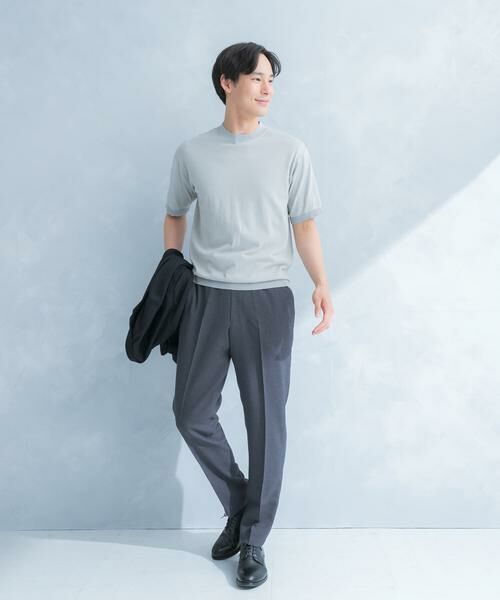 URBAN RESEARCH DOORS / アーバンリサーチ ドアーズ パンツ | LIFE STYLE TAILOR　リネンライク千鳥柄コンフォータブルパンツ | 詳細27