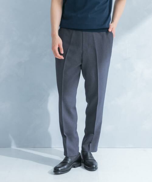 URBAN RESEARCH DOORS / アーバンリサーチ ドアーズ パンツ | LIFE STYLE TAILOR　リネンライク千鳥柄コンフォータブルパンツ | 詳細29