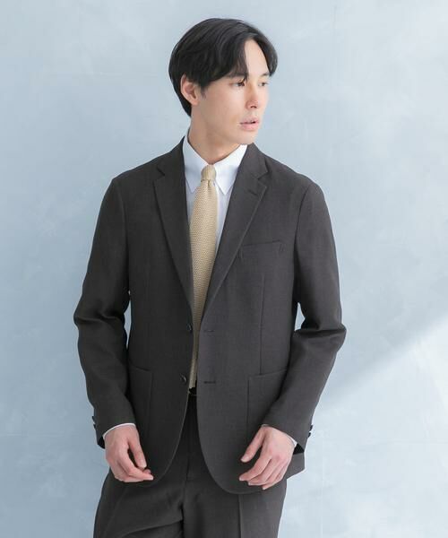 URBAN RESEARCH DOORS / アーバンリサーチ ドアーズ その他アウター | LIFE STYLE TAILOR　リネンライク千鳥柄コンフォータブルジャケット | 詳細1