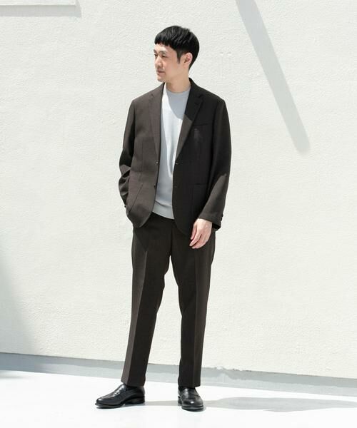 URBAN RESEARCH DOORS / アーバンリサーチ ドアーズ その他アウター | LIFE STYLE TAILOR　リネンライク千鳥柄コンフォータブルジャケット | 詳細10