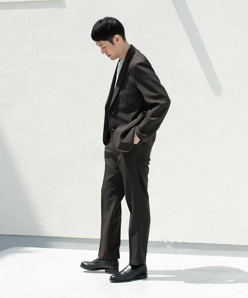 URBAN RESEARCH DOORS / アーバンリサーチ ドアーズ その他アウター | LIFE STYLE TAILOR　リネンライク千鳥柄コンフォータブルジャケット | 詳細11