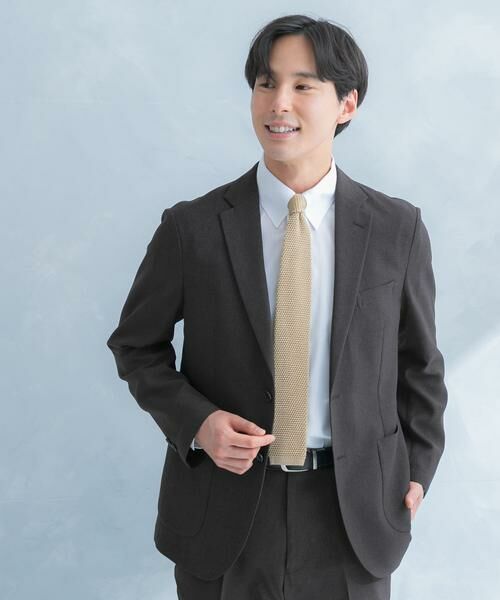 URBAN RESEARCH DOORS / アーバンリサーチ ドアーズ その他アウター | LIFE STYLE TAILOR　リネンライク千鳥柄コンフォータブルジャケット | 詳細3