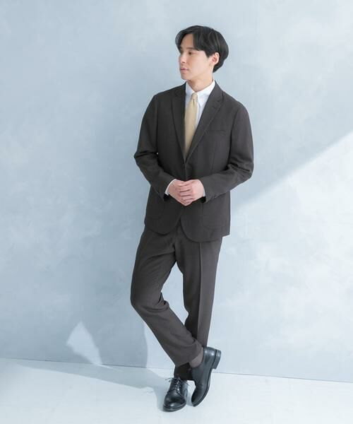 URBAN RESEARCH DOORS / アーバンリサーチ ドアーズ その他アウター | LIFE STYLE TAILOR　リネンライク千鳥柄コンフォータブルジャケット | 詳細7