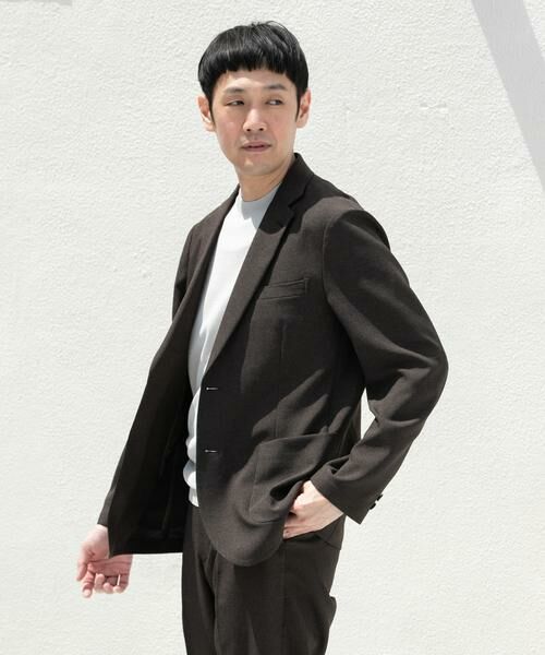 URBAN RESEARCH DOORS / アーバンリサーチ ドアーズ その他アウター | LIFE STYLE TAILOR　リネンライク千鳥柄コンフォータブルジャケット | 詳細8