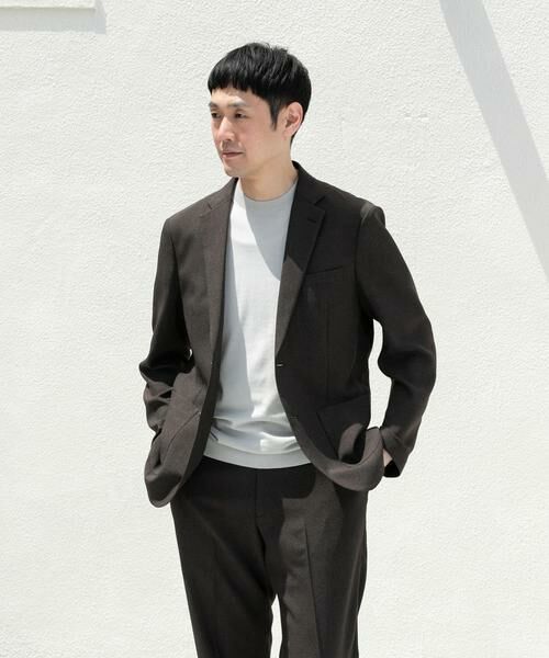 URBAN RESEARCH DOORS / アーバンリサーチ ドアーズ その他アウター | LIFE STYLE TAILOR　リネンライク千鳥柄コンフォータブルジャケット | 詳細9