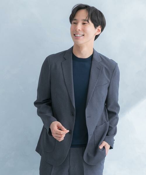 URBAN RESEARCH DOORS / アーバンリサーチ ドアーズ その他アウター | LIFE STYLE TAILOR　リネンライク千鳥柄コンフォータブルジャケット | 詳細25