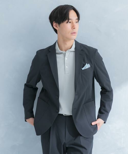 URBAN RESEARCH DOORS / アーバンリサーチ ドアーズ その他アウター | LIFE STYLE TAILOR シアサッカーストレッチジャケット(グレー)