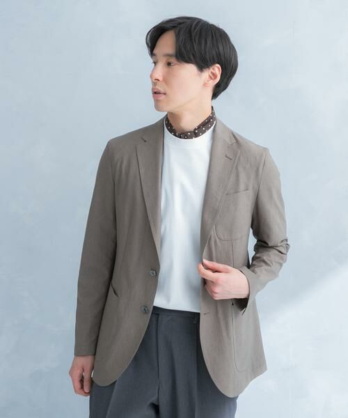URBAN RESEARCH DOORS / アーバンリサーチ ドアーズ その他アウター | LIFE STYLE TAILOR　ライトメッシュイージージャケット（ベージュ）