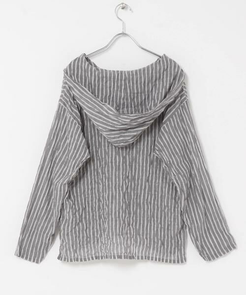 URBAN RESEARCH DOORS / アーバンリサーチ ドアーズ パーカー | MEYAME　STRIPED LIGHT PARKA | 詳細4