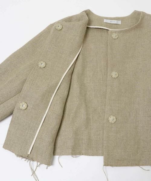 URBAN RESEARCH DOORS / アーバンリサーチ ドアーズ ノーカラージャケット | ARCHI　HEAVYLINENJACKET | 詳細2
