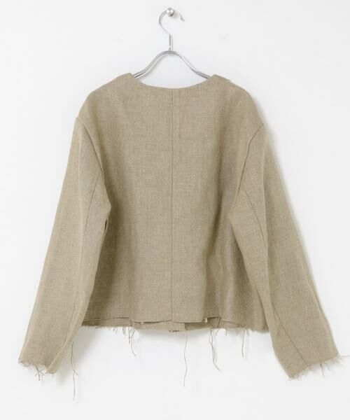 URBAN RESEARCH DOORS / アーバンリサーチ ドアーズ ノーカラージャケット | ARCHI　HEAVYLINENJACKET | 詳細3