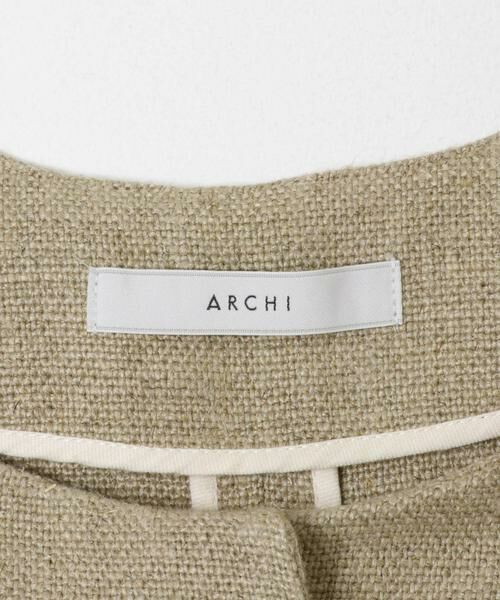 URBAN RESEARCH DOORS / アーバンリサーチ ドアーズ ノーカラージャケット | ARCHI　HEAVYLINENJACKET | 詳細5