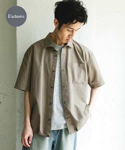 URBAN RESEARCH DOORS / アーバンリサーチ ドアーズ シャツ・ブラウス | 『別注』Marmot×DOORS　DOT AIR SHORT-SLEEVE SHIRTS（カーキ）