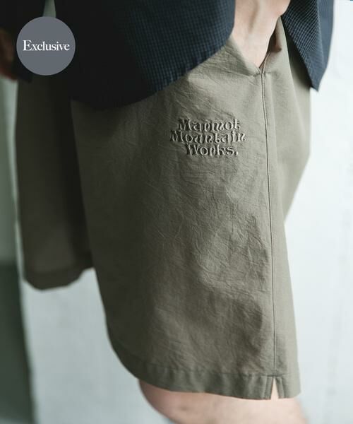 URBAN RESEARCH DOORS / アーバンリサーチ ドアーズ ショート・ハーフ・半端丈パンツ | 『別注』Marmot×DOORS DOT AIR SHORTS(カーキ)