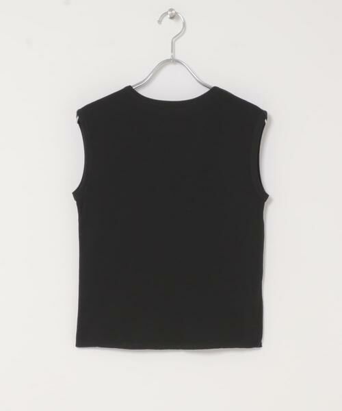 URBAN RESEARCH DOORS / アーバンリサーチ ドアーズ タンクトップ | MEYAME　SOFT RIB SLEEVELESS（ブラック）