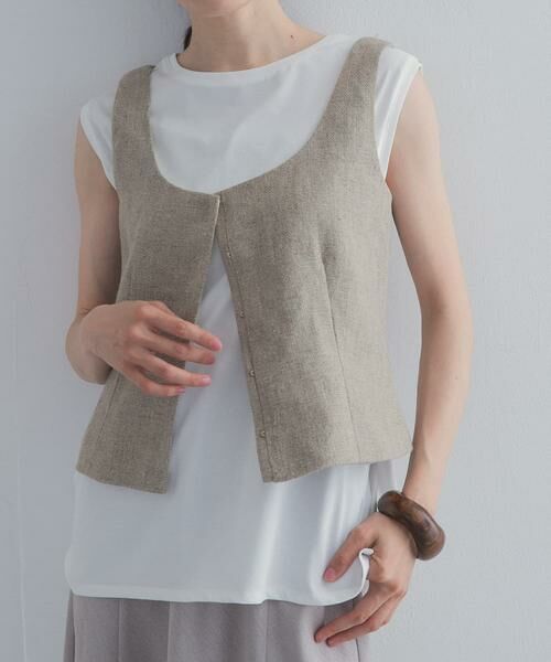 URBAN RESEARCH DOORS / アーバンリサーチ ドアーズ その他トップス | ARCHI　HEAVY LINEN CORSET | 詳細1