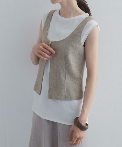 URBAN RESEARCH DOORS / アーバンリサーチ ドアーズ その他トップス | ARCHI　HEAVY LINEN CORSET | 詳細2