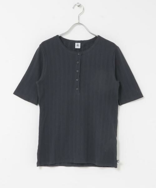 URBAN RESEARCH DOORS / アーバンリサーチ ドアーズ Tシャツ | PETIT BATEAU　COTE 1X1 VRAI TROUTROU（ネイビー）