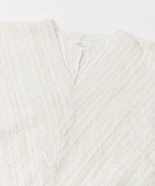 URBAN RESEARCH DOORS / アーバンリサーチ ドアーズ シャツ・ブラウス | SOIL　LACE FRENCH SLEEVE | 詳細8