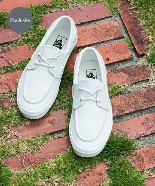 URBAN RESEARCH DOORS / アーバンリサーチ ドアーズ スニーカー | VANS　EXCLUSIVE 2-ELT BOAT SHOES（オフホワイト）