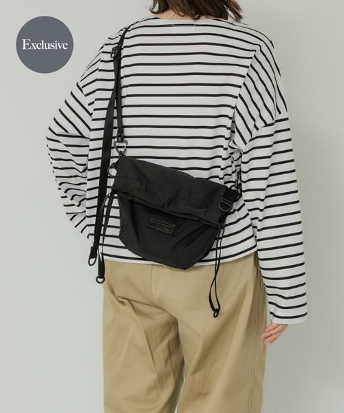 URBAN RESEARCH DOORS / アーバンリサーチ ドアーズ ショルダーバッグ | BAICYCLON　EXCLUSIVE DRAW STRING BAG（ブラック）