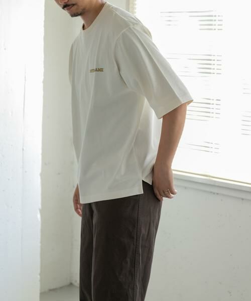 URBAN RESEARCH DOORS / アーバンリサーチ ドアーズ Tシャツ | FORK&SPOON　フロッキープリントTシャツ | 詳細3