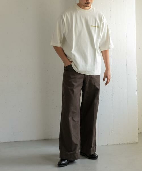 URBAN RESEARCH DOORS / アーバンリサーチ ドアーズ Tシャツ | FORK&SPOON　フロッキープリントTシャツ | 詳細7