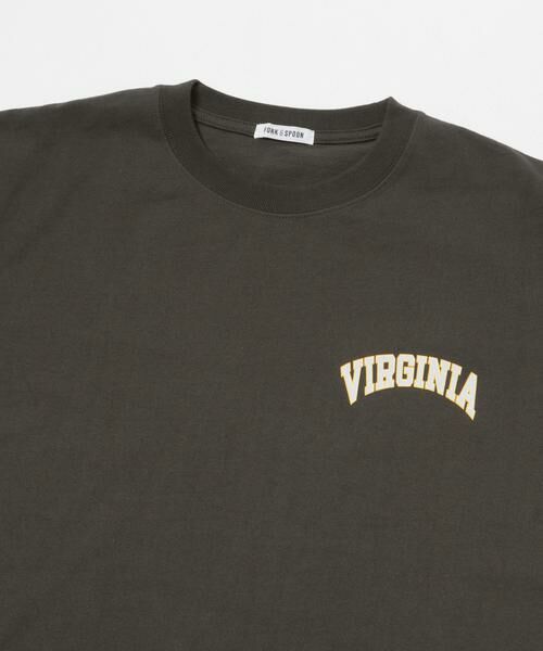 URBAN RESEARCH DOORS / アーバンリサーチ ドアーズ Tシャツ | FORK&SPOON　フロッキープリントTシャツ | 詳細4