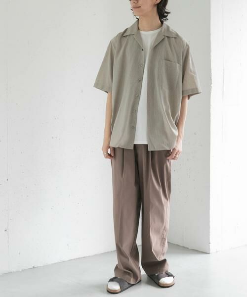 URBAN RESEARCH DOORS / アーバンリサーチ ドアーズ シャツ・ブラウス | FORK&SPOON　シアサッカーショートスリーブシャツ | 詳細16