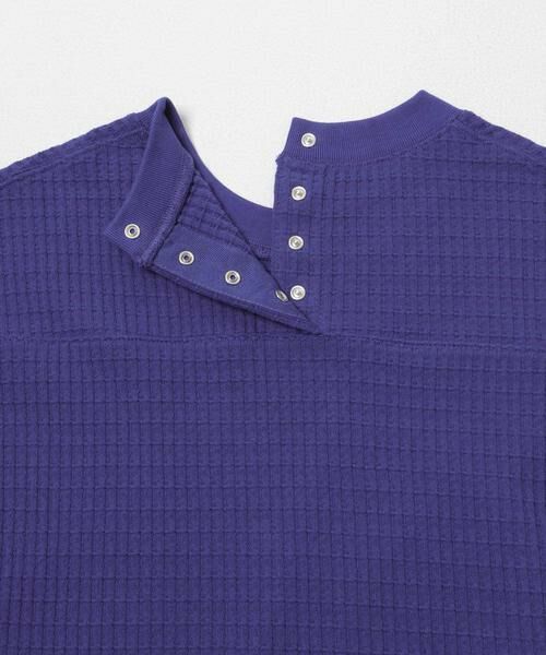URBAN RESEARCH DOORS / アーバンリサーチ ドアーズ Tシャツ | FORK&SPOON　ワッフルバックボタンプルオーバー | 詳細12