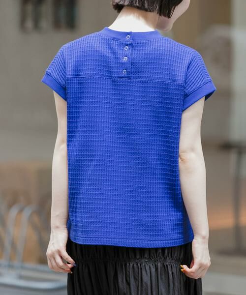 URBAN RESEARCH DOORS / アーバンリサーチ ドアーズ Tシャツ | FORK&SPOON　ワッフルバックボタンプルオーバー | 詳細5