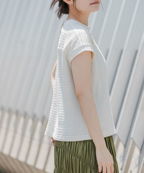 URBAN RESEARCH DOORS / アーバンリサーチ ドアーズ Tシャツ | FORK&SPOON　ワッフルバックボタンプルオーバー | 詳細15
