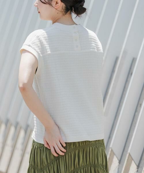 URBAN RESEARCH DOORS / アーバンリサーチ ドアーズ Tシャツ | FORK&SPOON　ワッフルバックボタンプルオーバー | 詳細19