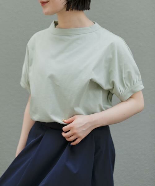 URBAN RESEARCH DOORS / アーバンリサーチ ドアーズ Tシャツ | FORK&SPOON　ボトルネックギャザースリーブTシャツ | 詳細2