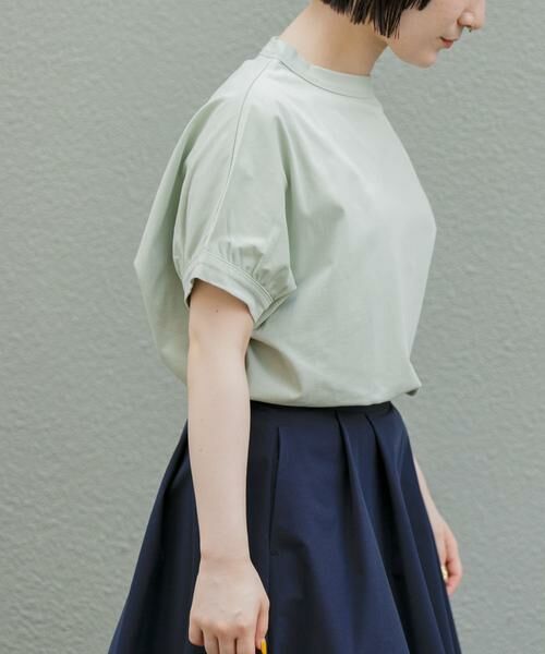 URBAN RESEARCH DOORS / アーバンリサーチ ドアーズ Tシャツ | FORK&SPOON　ボトルネックギャザースリーブTシャツ | 詳細5